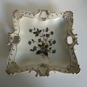 Hand Painted Vintage Lefton China Decorative Plate 2560